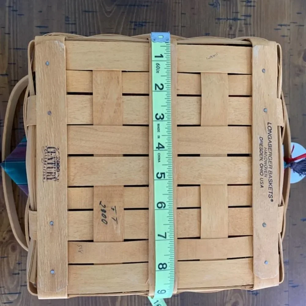 Vintage Longaberger 2000 Christmas Collection Red Deck‎ The Halls Basket